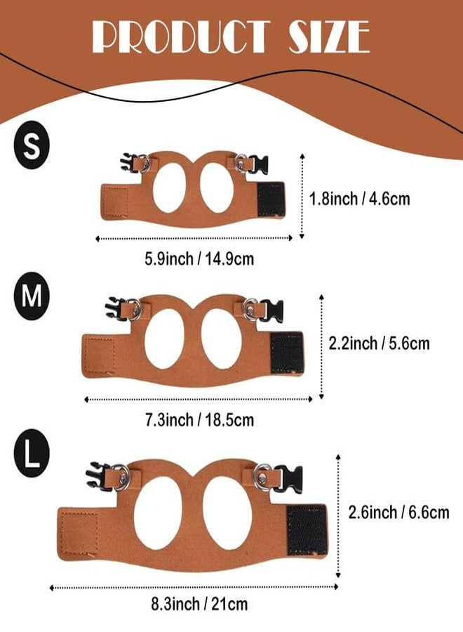hokable Bearded Dragon Leash - 3 Sizes Pack Reptile Outing Adjustable Soft Leather Lizard Harness with Retractable Leash Small Animal Traction Rope Walking Vest Accessories for Bearded Dragon Leash（Camel） - Image 2